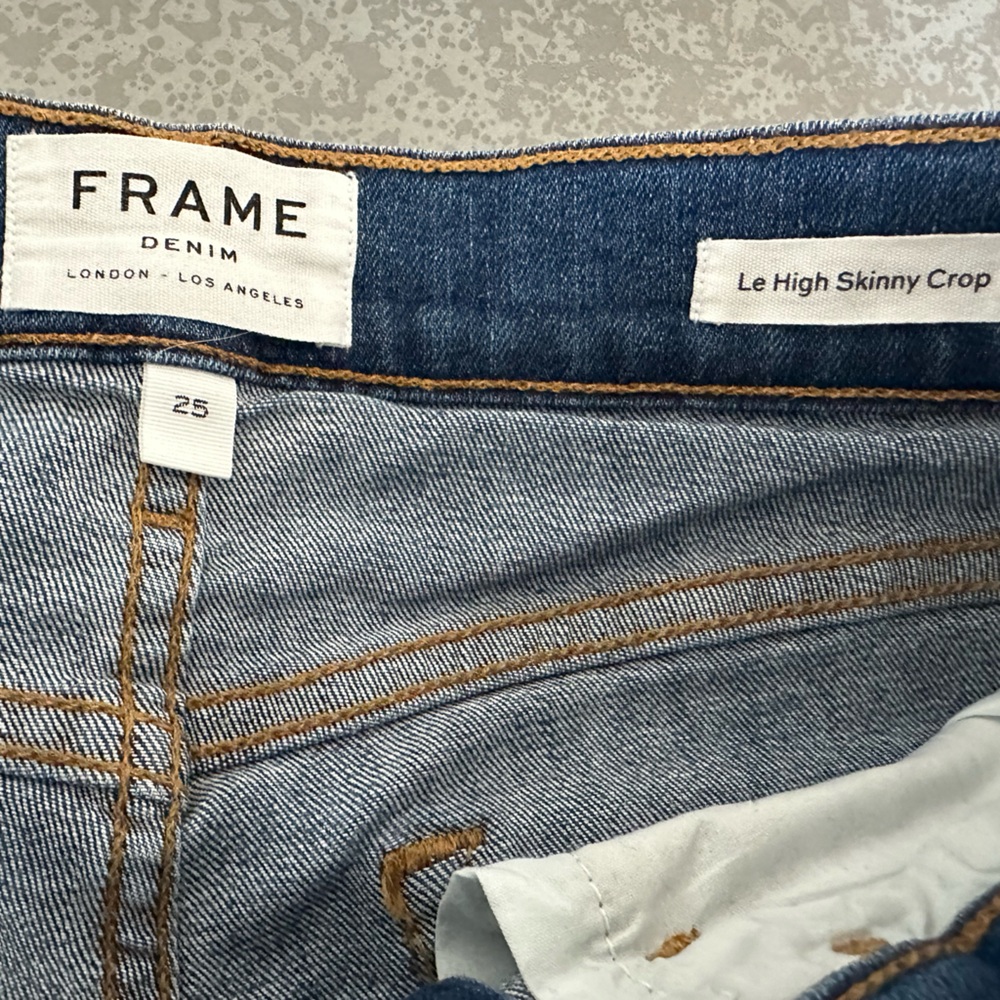 Frame Le High Skinny Crop Jeans